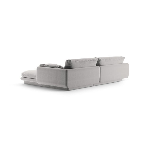 Kampinė sofa šviesiai pilkos spalvos (su kairiuoju kampu) Torino – Micadoni Home-image-3