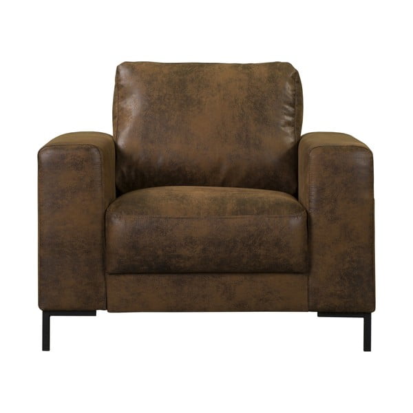 Rudos spalvos iš dirbtinės odos krėslas Lofty Lilly – Miuform-image-2