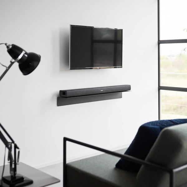 Iš metalo sieninė lentyna juodos spalvos 90 cm – YAMAZAKI-image-1