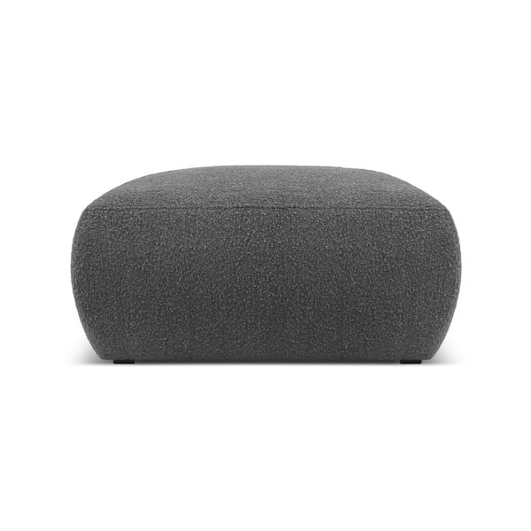 Pufas tamsiai pilkos spalvos iš boucle Molino – Micadoni Home-image-1