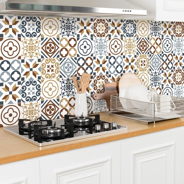 30 dekoratyvinių sieninių lipdukų rinkinys Ambiance Ninocito, 15 x 15 cm-image-1