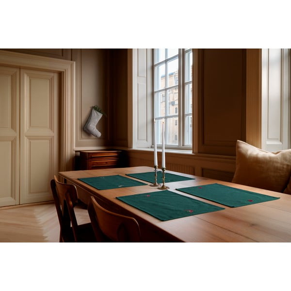 Iš medvilnės mišinio padėkliukas su Kalėdų motyvu 30x43 cm Christmas Fable – JUNA-image-3