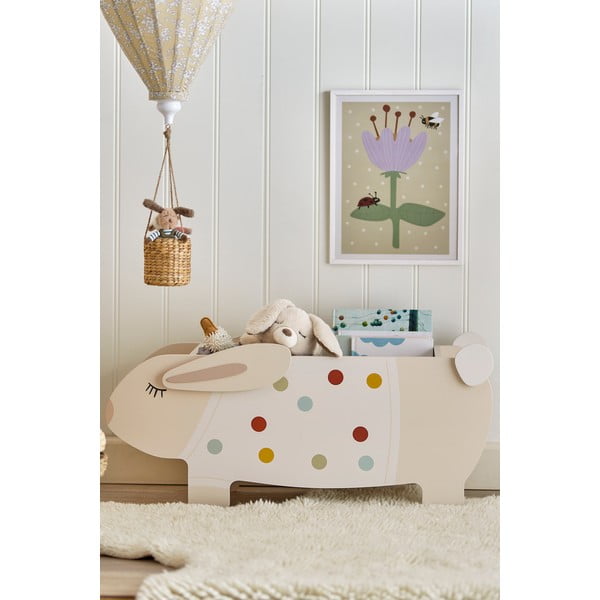Kreminės spalvos vaikiška knygų spinta 87x38x32 cm Villja – Bloomingville Mini-image-2