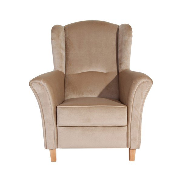 Smėlio spalvos fotelis Max Winzer Agnetha Suede-image-2