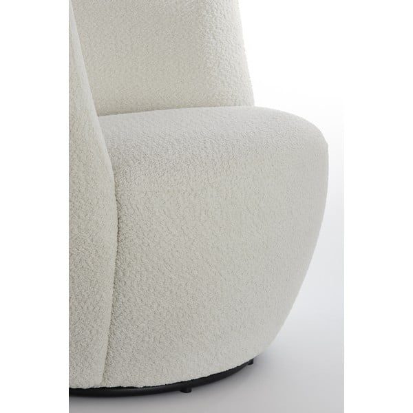 Iš boucle krėslas baltos spalvos Senja – Light & Living-image-1