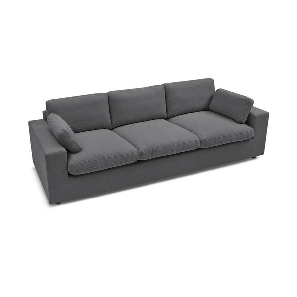 Tamsiai pilkos spalvos sofa 250 cm Belair – Bobochic Paris-image-3