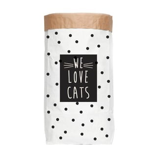 Perdirbto popieriaus daiktų laikymo krepšys Really Nice Things Love Cats