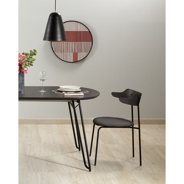 Prailginamas valgomojo stalas su uosio dekoro stalviršiu 90x140 cm Norfort – Kave Home-image-2