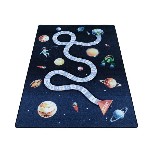 Tamsiai mėlynos spalvos vaikiškas kilimas 140x200 cm Play Space – Ayyildiz Carpets-image-4