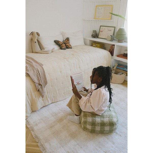 Žalios spalvos vaikiškas sėdmaišis Vichy – Lorena Canals-image-1