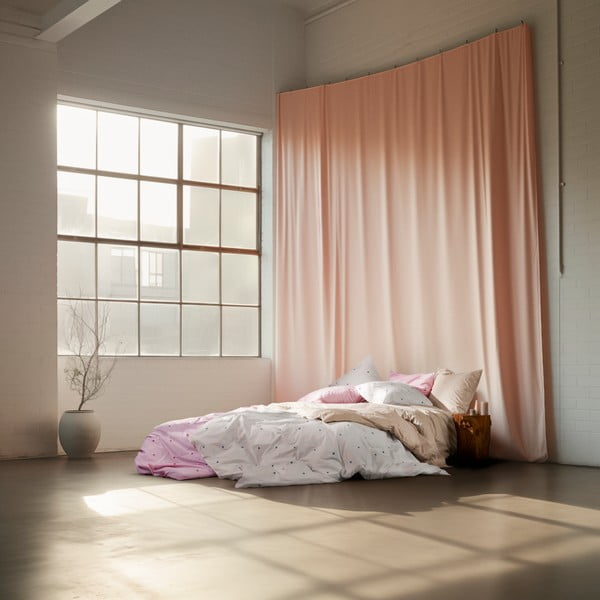 Baltos spalvos iš medvilninio perkelio viengulė patalynė 140x200 cm Daisy – JUNA-image-4