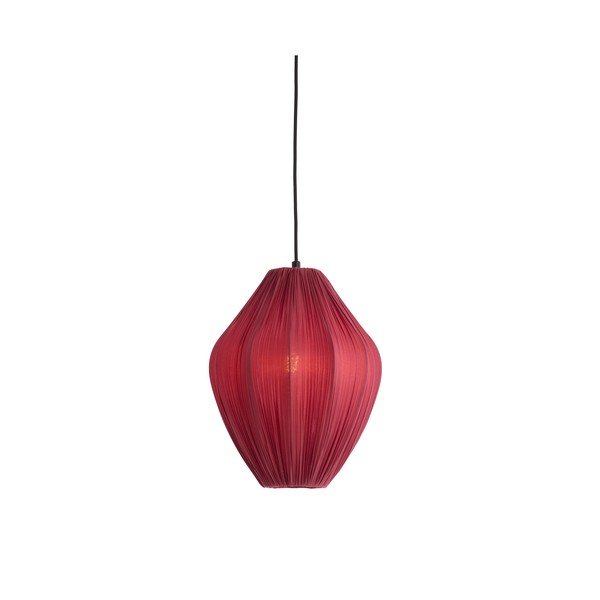 Bordo spalvos kabantis šviestuvas ø 12 cm su tekstiliniu gaubtu Verita – Light & Living-image-2