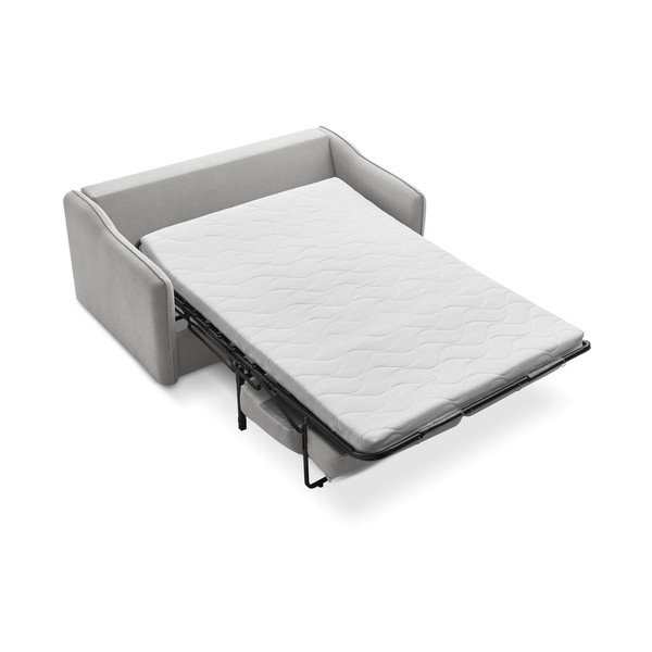 Šviesiai pilkos spalvos sofa miegojimui/sulankstoma 178 cm Lenny – Bobochic Paris-image-4