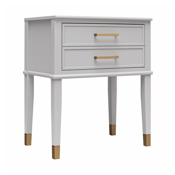 Naktinis staliukas šviesiai pilkos spalvos Westerleigh – CosmoLiving by Cosmopolitan