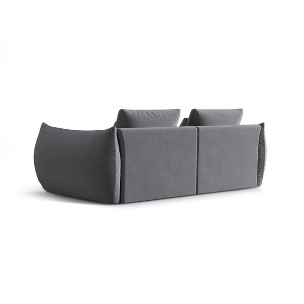 Tamsiai pilkos spalvos iš velveto sofa 232 cm Bloom – Micadoni -image-3