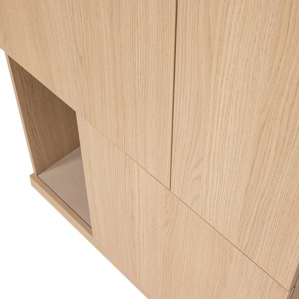 Natūralios spalvos modulinė spinta 80x215 cm Build – WOOOD-image-4