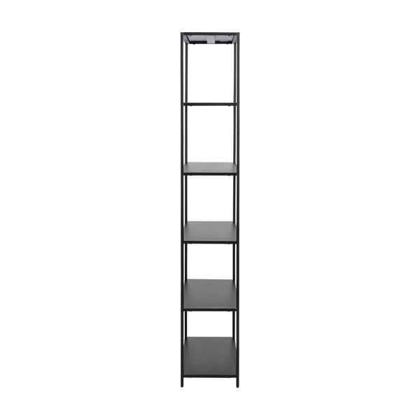 Iš metalo knygų spinta  juodos spalvos 70x185 cm Newcastle – Actona-image-3