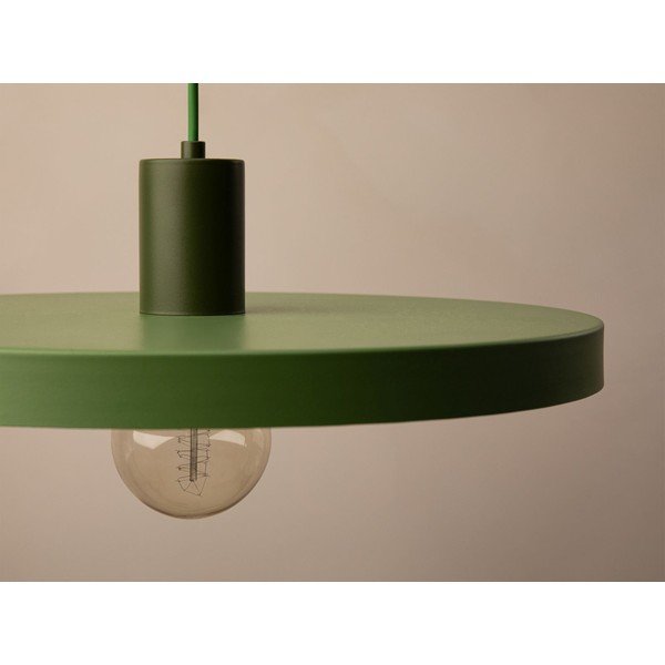 Žalios spalvos iš metalo kabantis šviestuvas ø 40 cm Ori – Micadoni -image-2