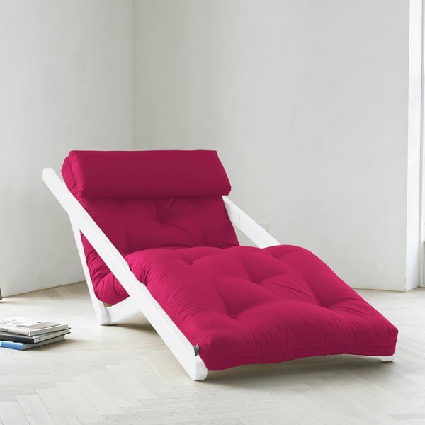 "Karup Figo" poilsio kėdė, balta/rožinė, 70 cm