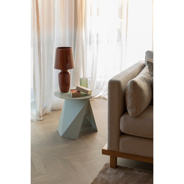 Iš metalo apvalios formos šoninis stalas 45x46 cm Foldy – Zuiver-image-1