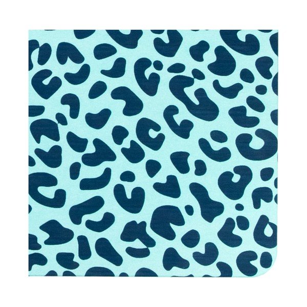 Šviesiai mėlynas vonios kambario kilimėlis 39x60 cm Leopard - Artsy Doormats-image-2