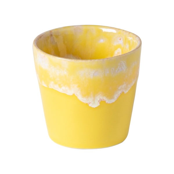 Geltonos ir baltos spalvos akmens masės espreso puodelis Costa Nova, 90 ml