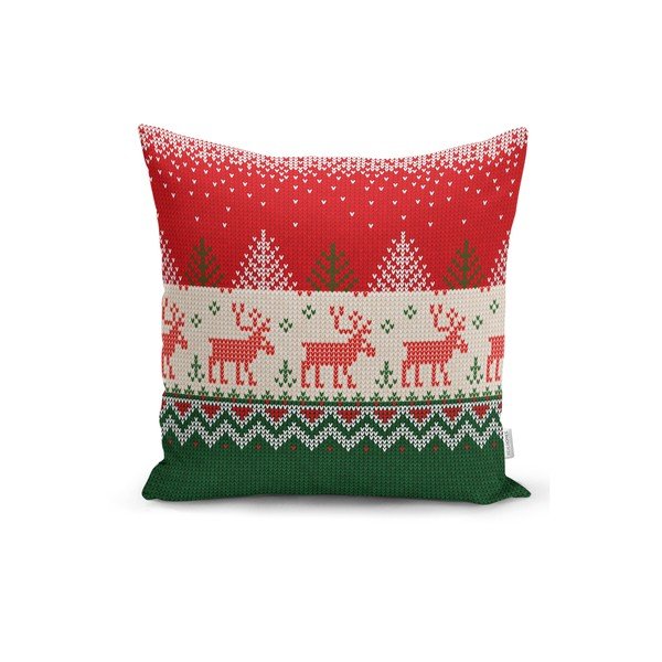 4 kalėdinių pagalvių užvalkalų ir staltiesės rinkinys Minimalist Cushion Covers Merry Christmas-image-4