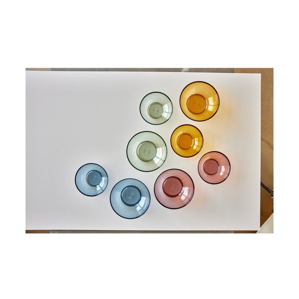 Rožinės spalvos stiklinis dubuo ø 24 cm Kusintha - Bitz-image-1