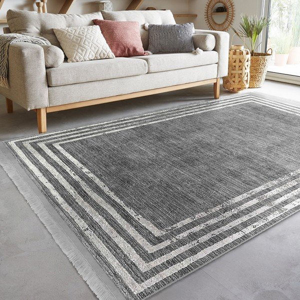 Pilkas kilimas 80x150 cm - Mila Home-image-4