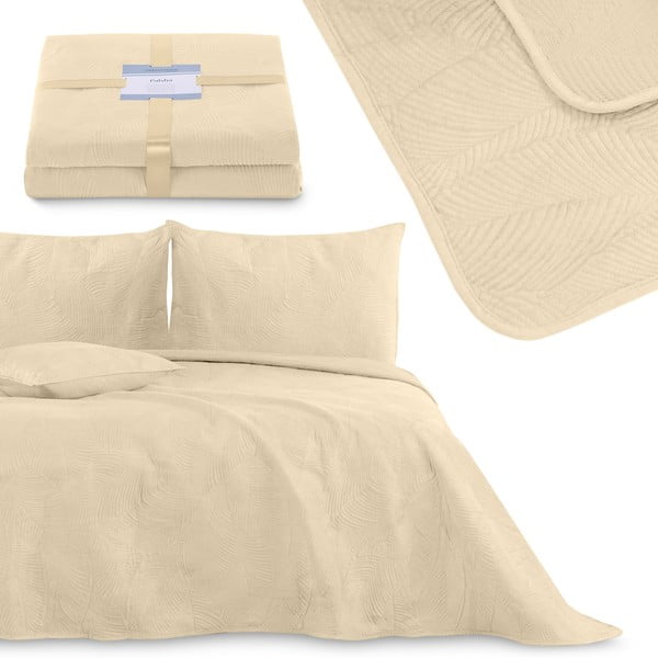 Smėlio spalvos lovatiesė 240x260 cm Palsha – Restilo-image-3