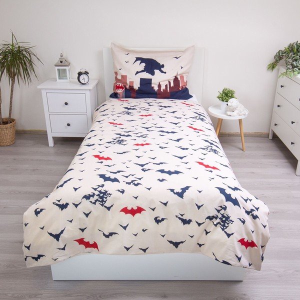 Iš medvilnės viengulė vaikiška patalynė 140x200 cm Batman Gotham's Knight – Jerry Fabrics-image-2