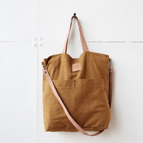 Garstyčių rudos spalvos "House Doctor Solid Bag" krepšys-image-1