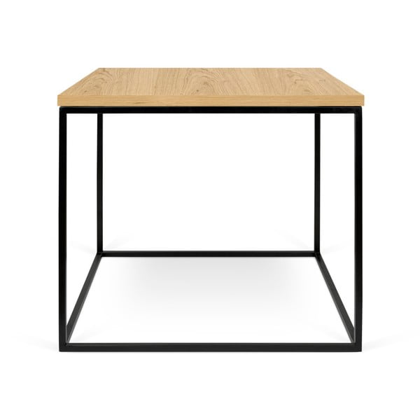 TemaHome "Gleam" kavos staliukas su juodomis kojomis, 50 x 50 cm
