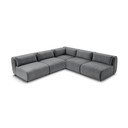 Pilka kampinė sofa (kintama) Jeanne - Bobochic Paris