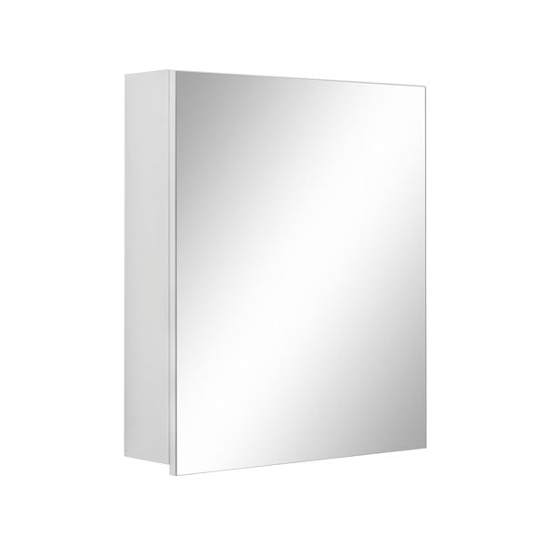 Balta sieninė vonios spintelė su veidrodžiu Støraa Wisla, 60 x 70 cm