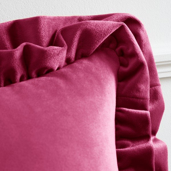 Iš velveto dekoratyvinė pagalvėlė 43x43 cm Velvet Double Frill – Catherine Lansfield-image-1