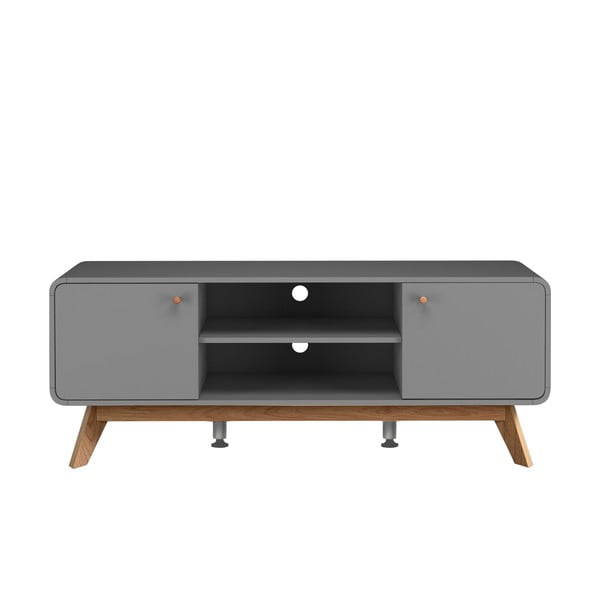 TV spintelė pilkos spalvos 140x53 cm Caitlin – Støraa