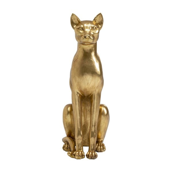 Auksinė dekoratyvinė katės statulėlė "Kare Design", aukštis 74 cm