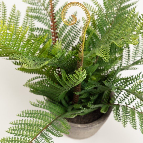 Dirbtinė gėlė cementiniame vazone Kave Home, aukštis 35 cm-image-1