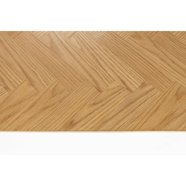 Konsolinis staliukas natūralios spalvos su ąžuolo dekoro stalviršiu 40x120 cm Fabio – White Label-image-4
