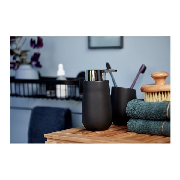 Juodas keraminis muilo dozatorius Wenko Badi-image-3