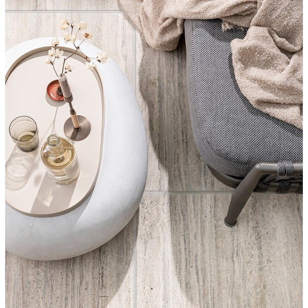 Kavos staliukas baltos spalvos 49x65 cm Pebble – vtwonen-image-1