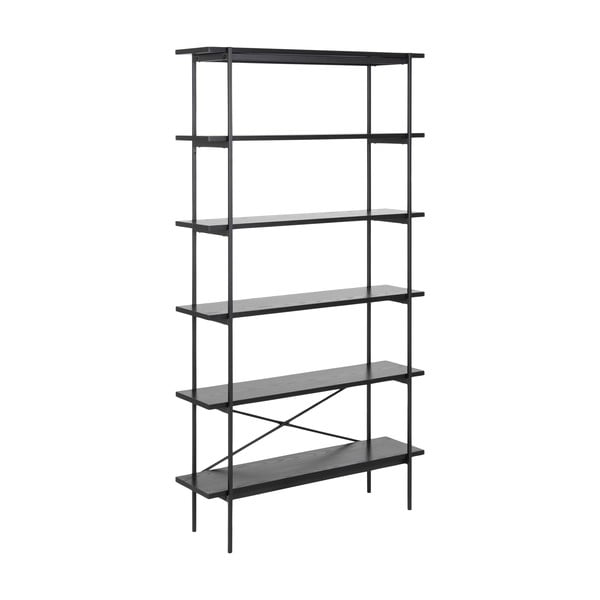 Pastatoma lentyna juodos spalvos iš uosio 94x172 cm Angus – Actona-image-2