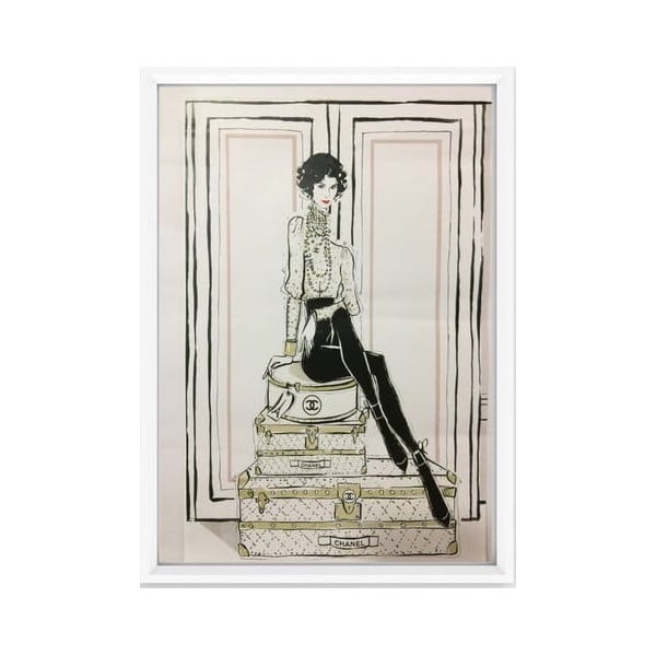 Plakatas 20x30 cm Chanel Suitcases - Piacenza Art