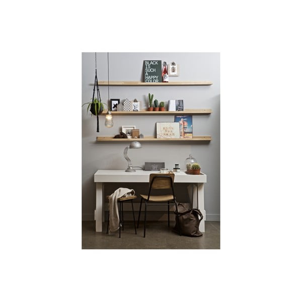 Iš ąžuolo masyvo sieninė lentyna natūralios spalvos paveikslėliams 170 cm Photoframe – vtwonen-image-2