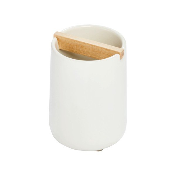 Baltas keraminis indas dantų šepetėliams iDesign Eco Vanity-image-2