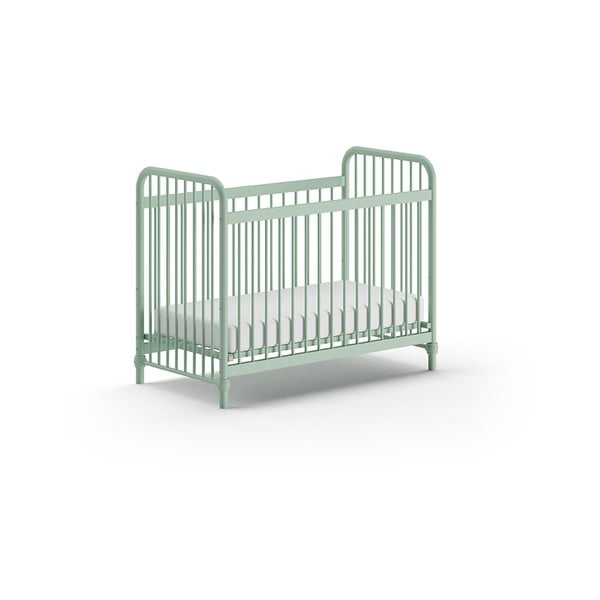 Vaikiška lovelė iš metalo žalios spalvos 60x120 cm BRONXX – Vipack-image-2