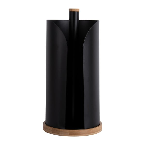 Iš bambuko virtuvinių rankšluosčių laikiklis juodos spalvos ø 15,5 cm   Bamboo Accent – PT LIVING