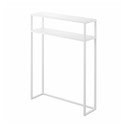 Baltos spalvos iš metalo konsolinis staliukas 18x60 cm Tower – YAMAZAKI