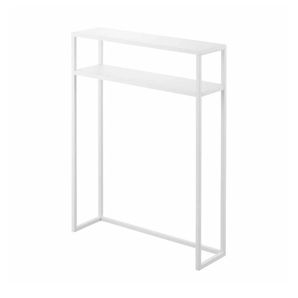 Baltos spalvos iš metalo konsolinis staliukas 18x60 cm Tower – YAMAZAKI